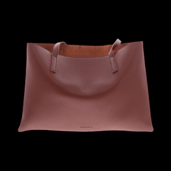 NWOT VINCE CAMUTO Pebble Leather Shoulder Tote Bag - Picture 4 of 6